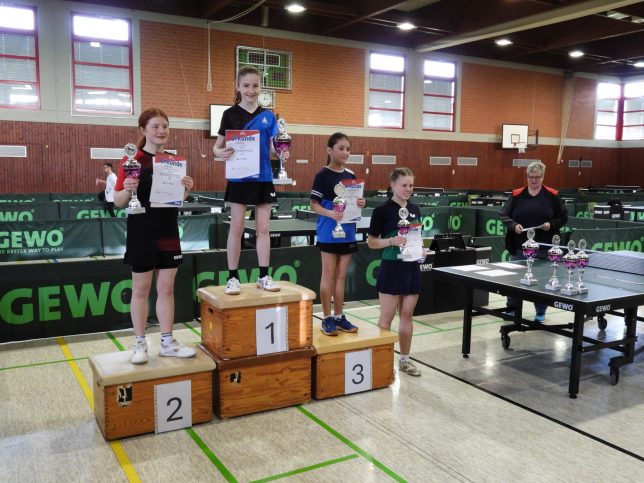 HEM Damen C in Korbach - 1. Lilia, 2. Lilly Kirr, 3. Jasmin Elsenheimer, 4. Anna Pechmann